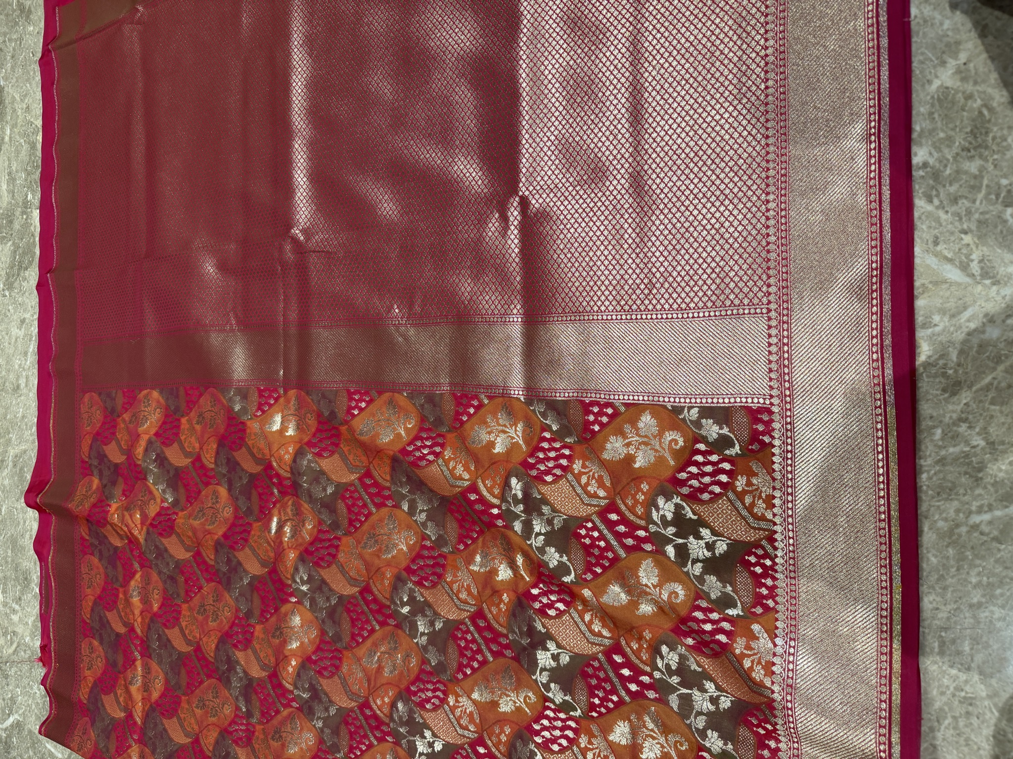 Pure Katan Silk Rangkaat Banarasi Saree — Banarasi, Katan Silk, Varanasi, Uttar Pradesh, view 10