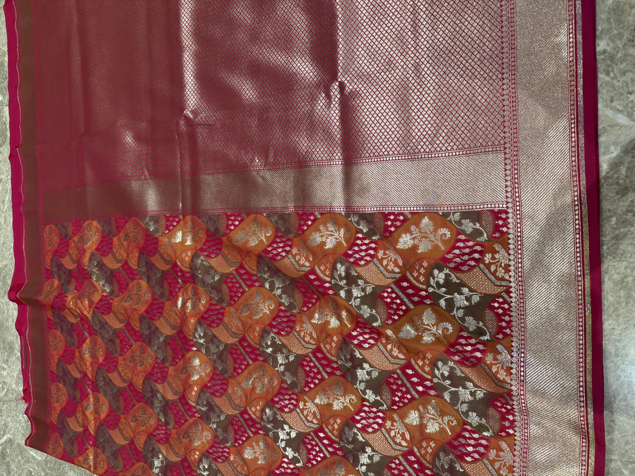 Pure Katan Silk Rangkaat Banarasi Saree — Banarasi, Katan Silk, Varanasi, Uttar Pradesh, view 11