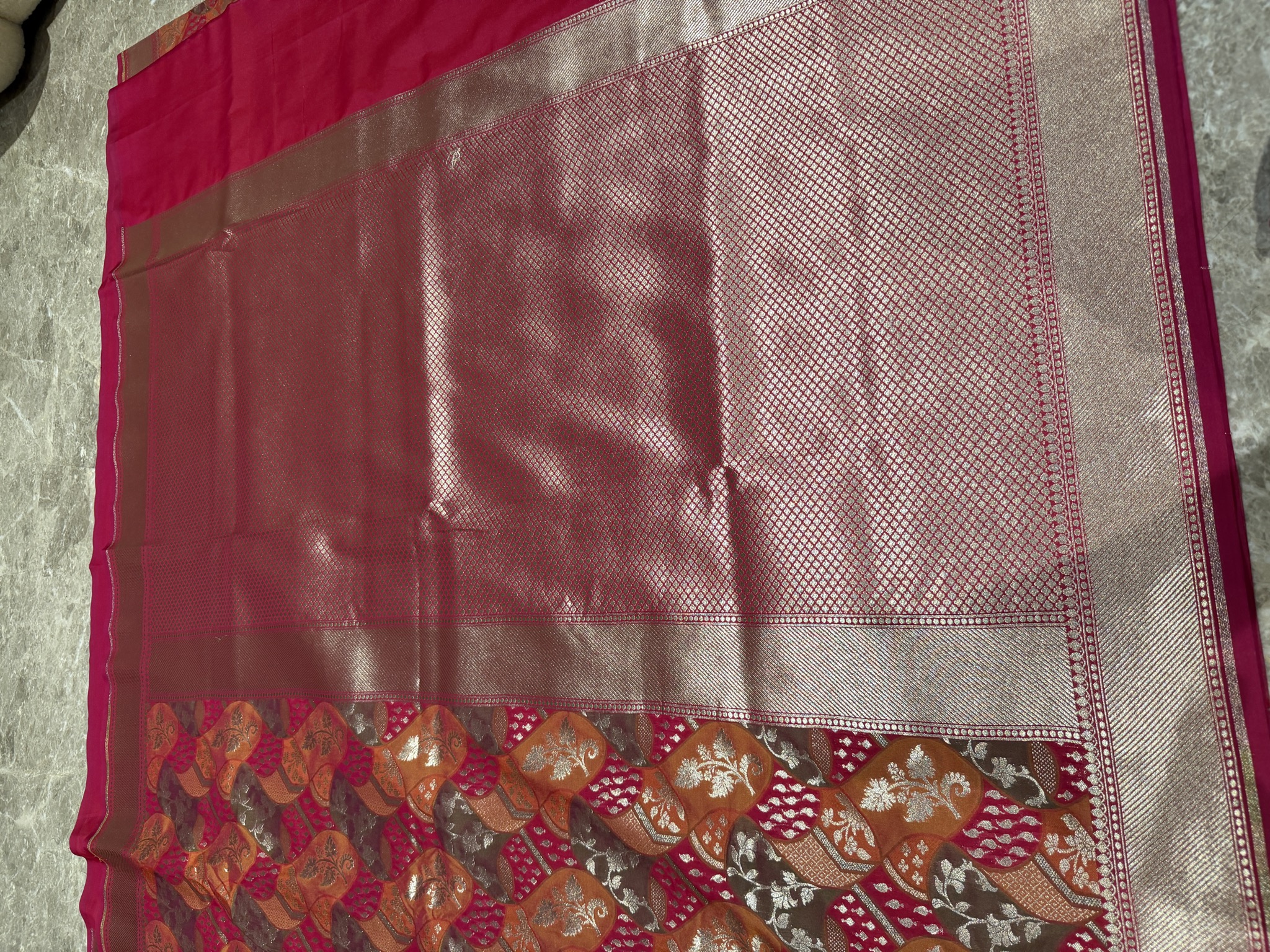 Pure Katan Silk Rangkaat Banarasi Saree — Banarasi, Katan Silk, Varanasi, Uttar Pradesh, view 12