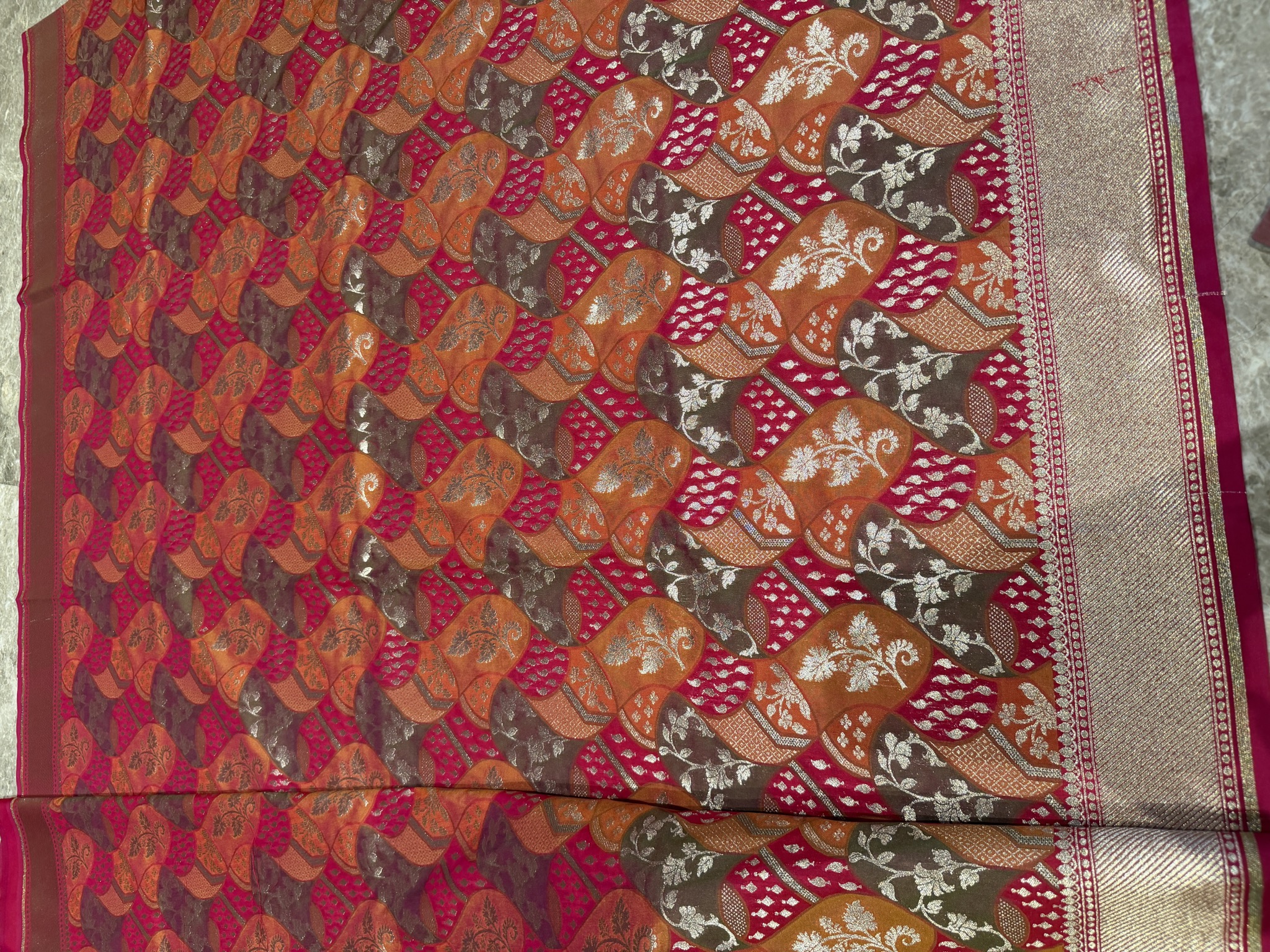 Pure Katan Silk Rangkaat Banarasi Saree — Banarasi, Katan Silk, Varanasi, Uttar Pradesh, view 13