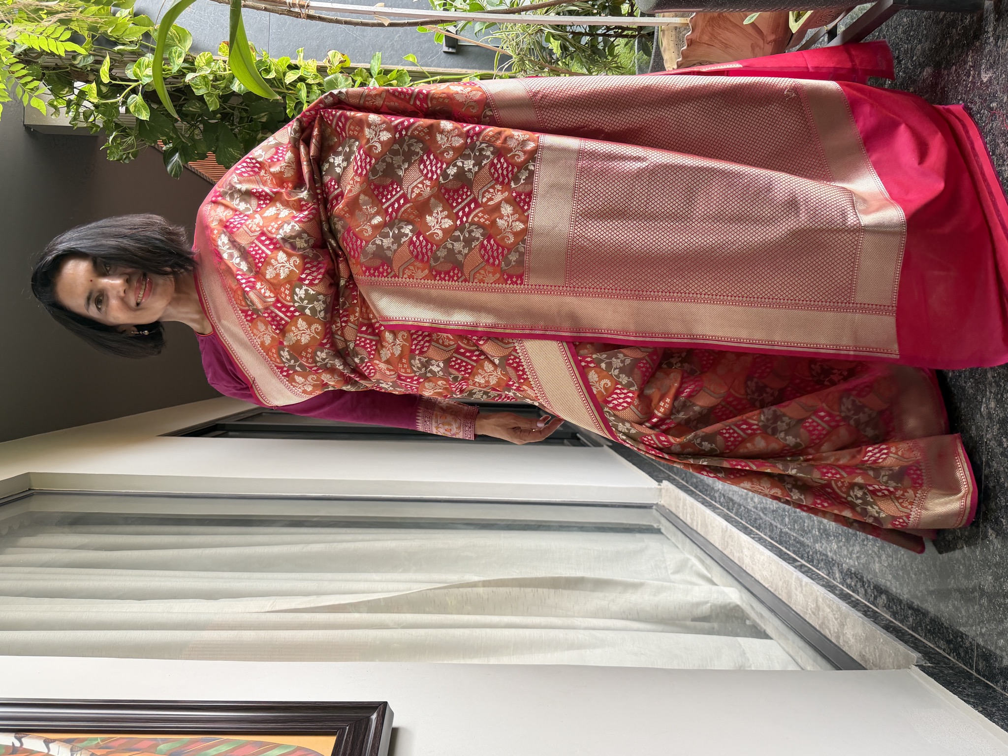 Pure Katan Silk Rangkaat Banarasi Saree — Banarasi, Katan Silk, Varanasi, Uttar Pradesh