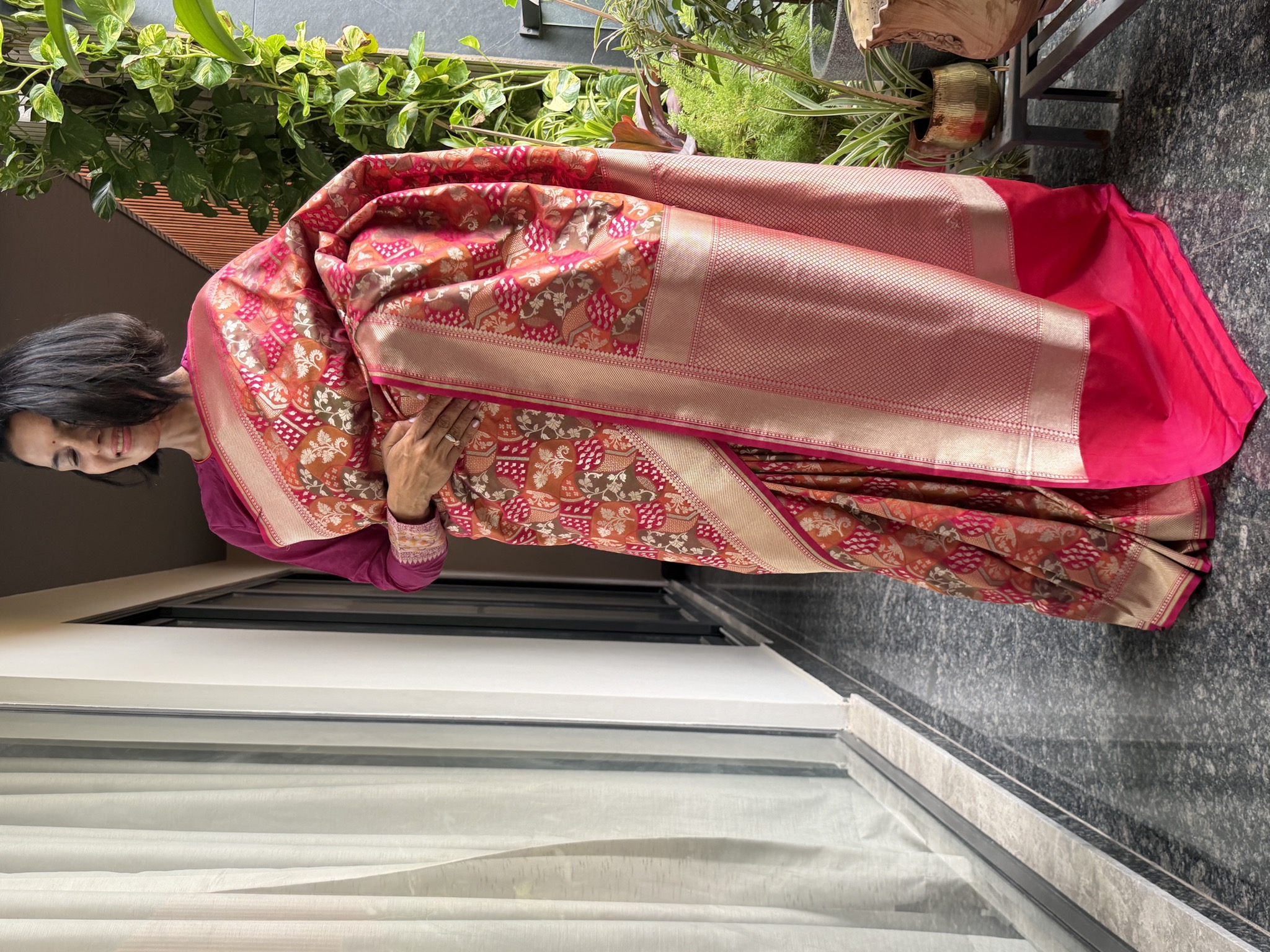 Pure Katan Silk Rangkaat Banarasi Saree — Banarasi, Katan Silk, Varanasi, Uttar Pradesh, view 2