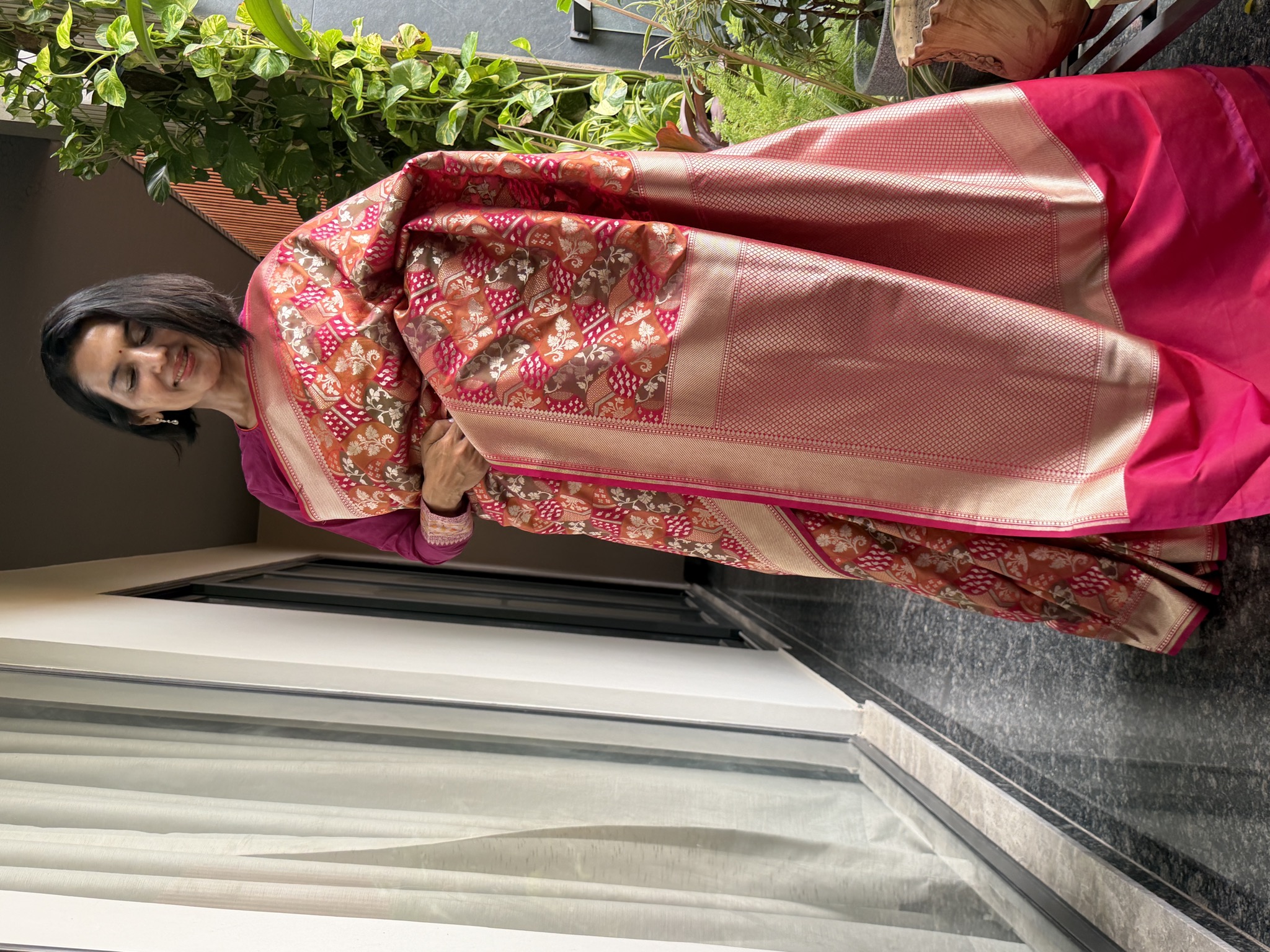 Pure Katan Silk Rangkaat Banarasi Saree — Banarasi, Katan Silk, Varanasi, Uttar Pradesh, view 3