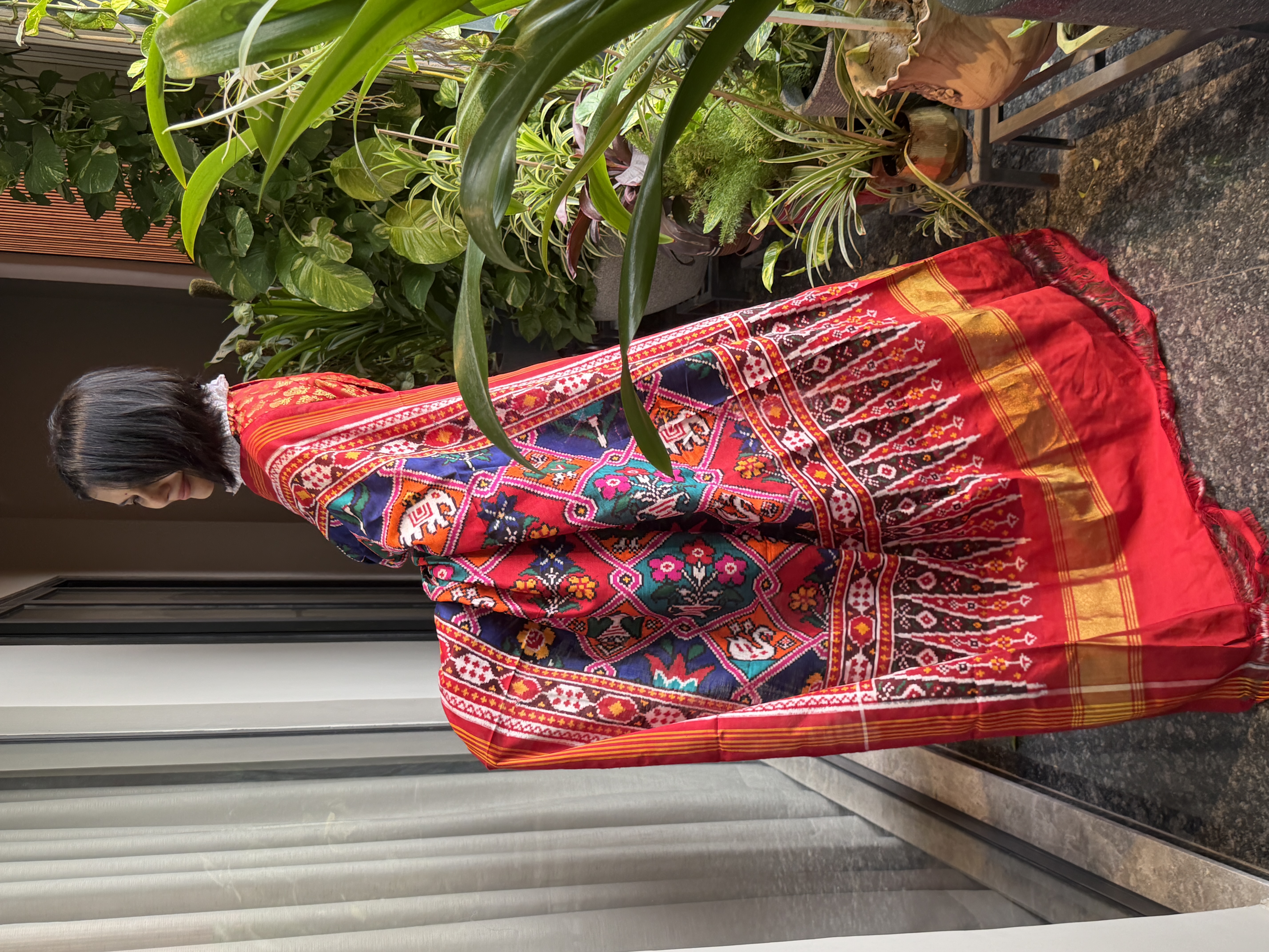 Double Ikat Rangkaat Patan Patola Silk Saree — Patan Patola, Pure Silk, Patan, Gujarat, view 5