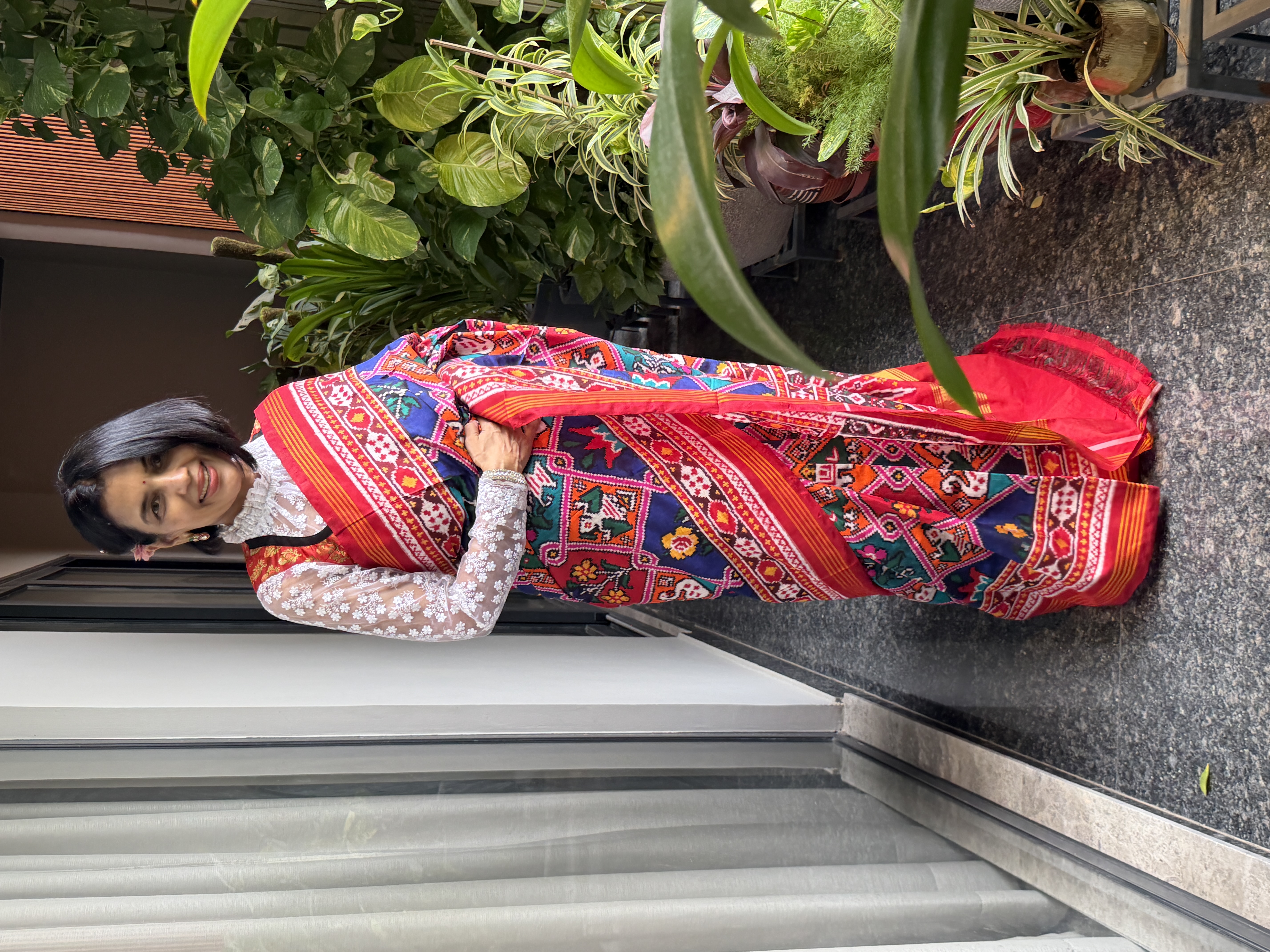 Double Ikat Rangkaat Patan Patola Silk Saree — Patan Patola, Pure Silk, Patan, Gujarat