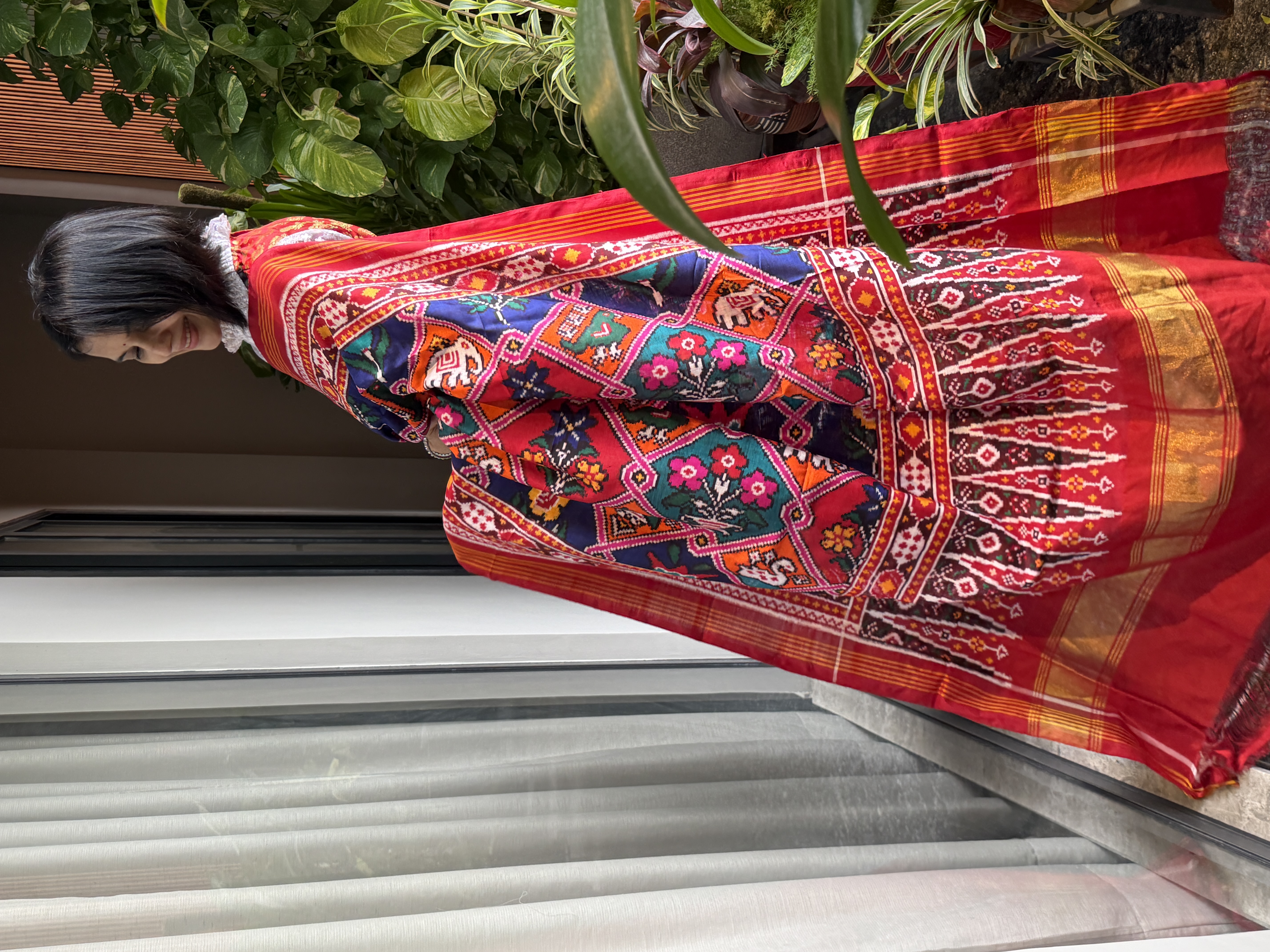Double Ikat Rangkaat Patan Patola Silk Saree — Patan Patola, Pure Silk, Patan, Gujarat, view 6