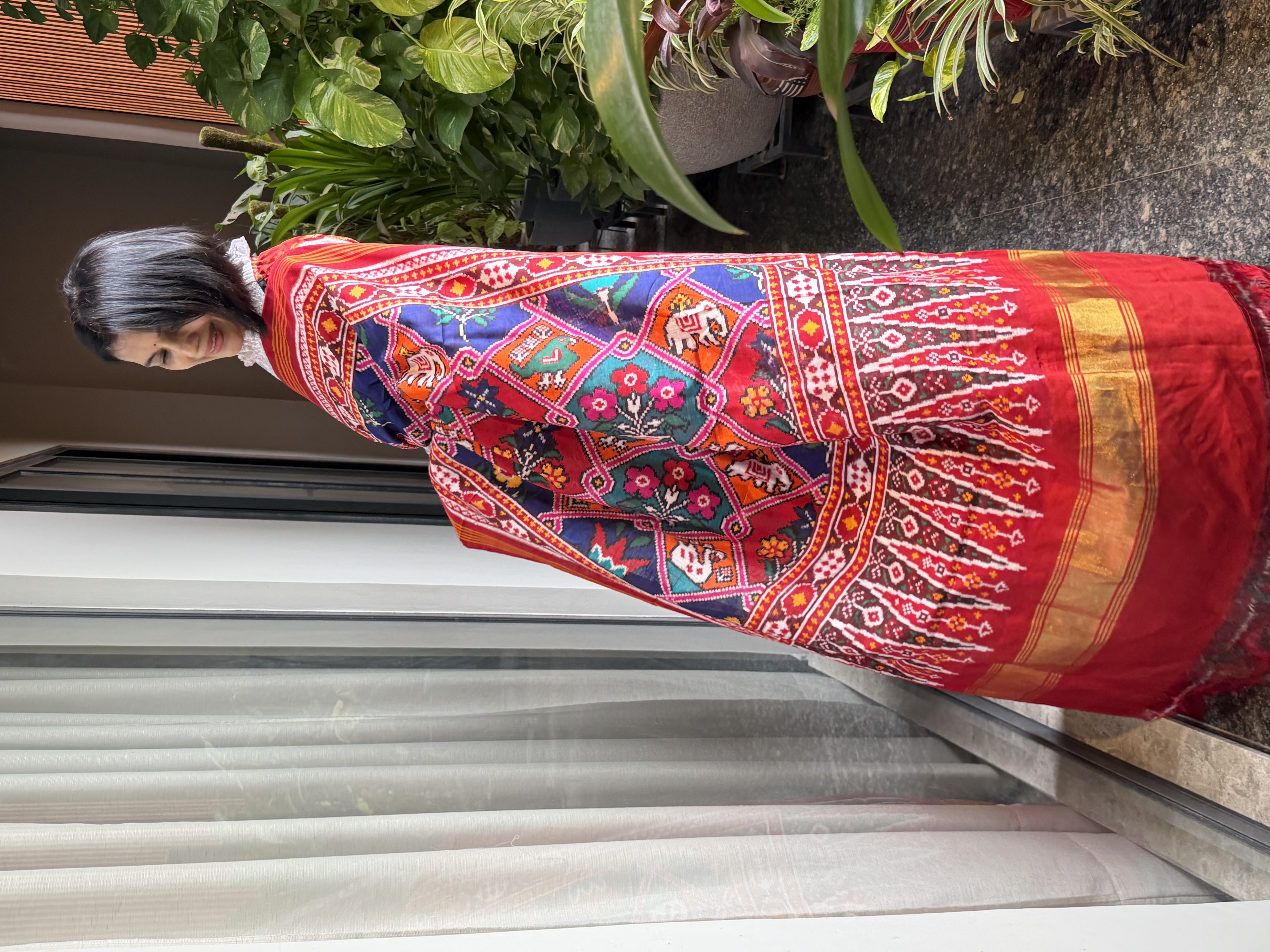 Double Ikat Rangkaat Patan Patola Silk Saree — Patan Patola, Pure Silk, Patan, Gujarat, view 8